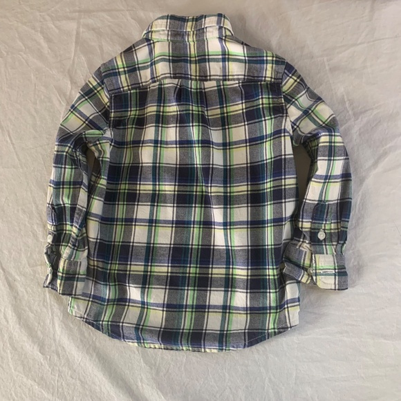 Janie & Jack Plaid Shirt Bundle | 18–24 Months | Red & Green EUC - Picture 7 of 9